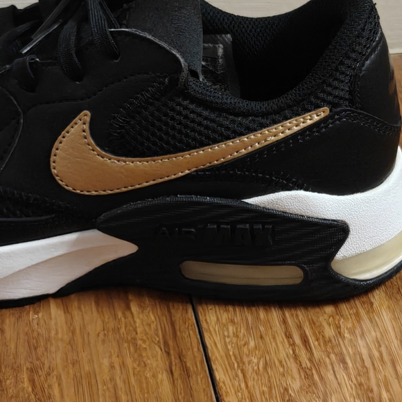 Nike Air Max Black and Gold Sneakers - Picture 5 of 10
